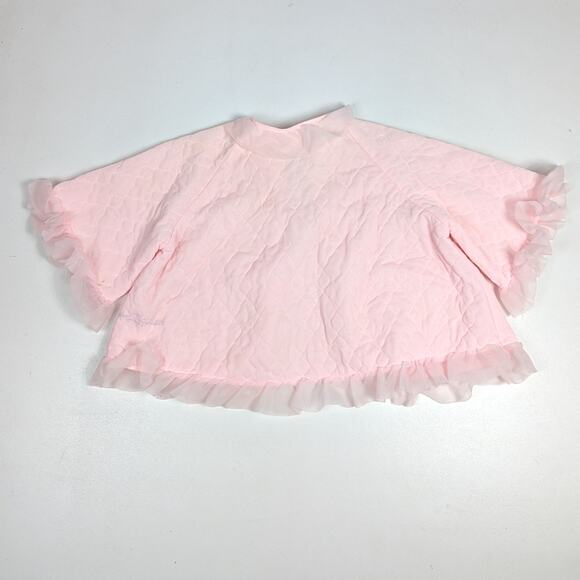 Vtg Robe Girls Quilted 3-4T Pink Frilly Pajamas - Picture 3 of 6